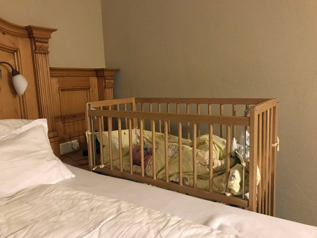 Heel fijn dat babyhotel Ballunspitze ook cosleepers heeft. 