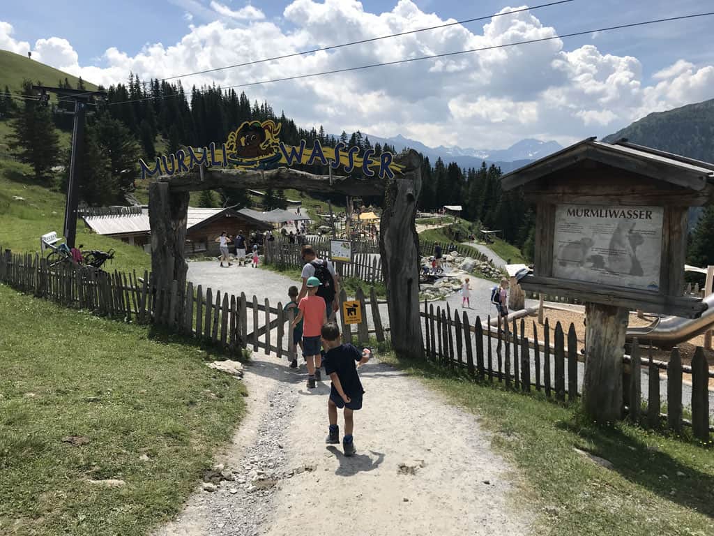 Murmliwasser is een gaaf avonturenpark bovenop de berg in Serfaus. 