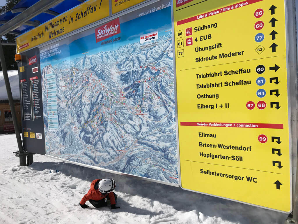 Skigebied Wilder Kaiser heeft heel veel routes.