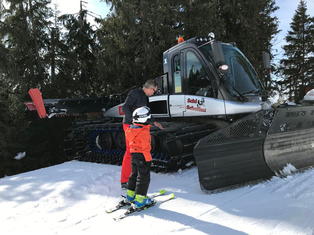 In de Wilder Kaiser kan je een achter de schermen tour boeken of zelf meerijden op een pistebully.