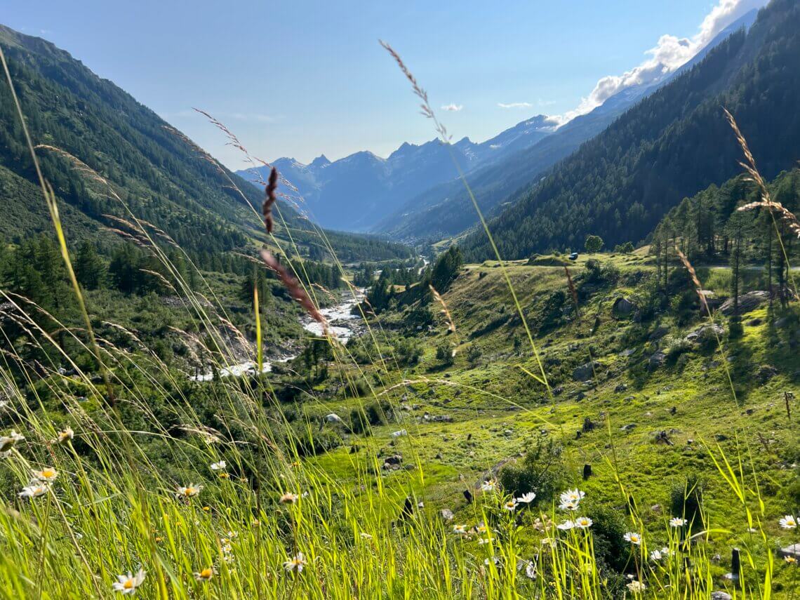 Het prachtige Lötchental in Zwitserland.