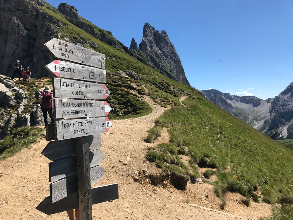 Op de Seceda zijn tal van wandelmogelijkheden.