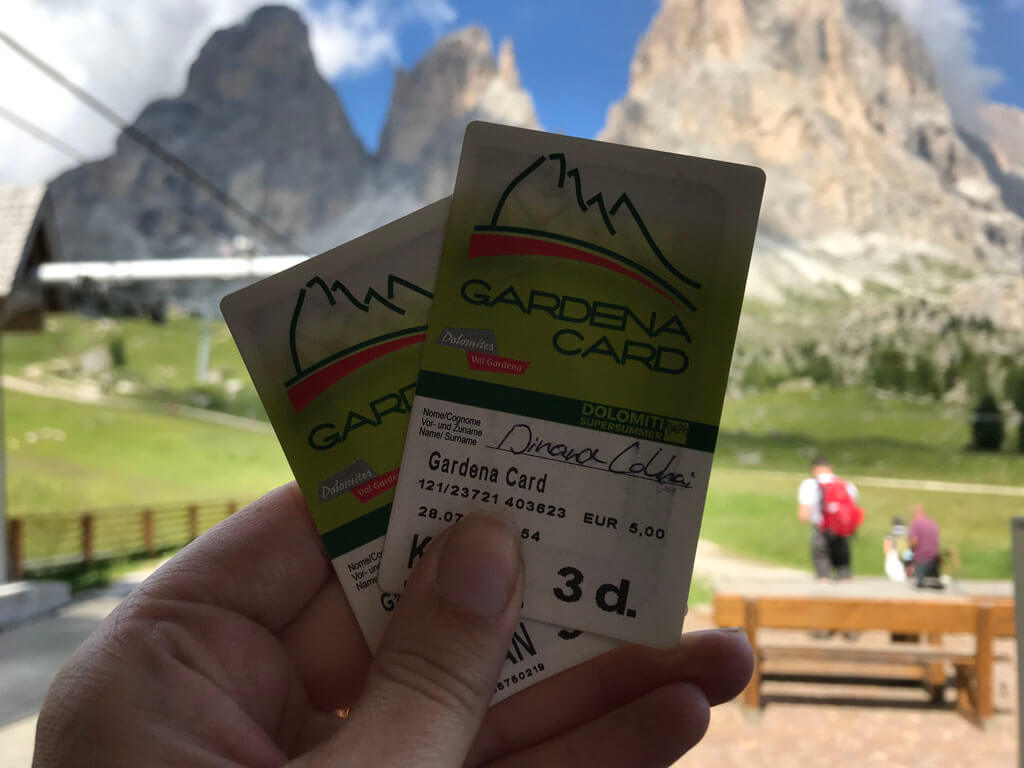 Ga je vaker met de kabelbaan, dan is de Val Gardena voordeliger.