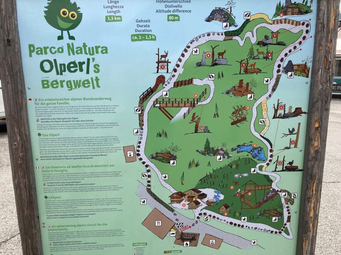 Olperl's Erlebnispark is één van de beleveniswerelden in Sexten in de Dolomieten.