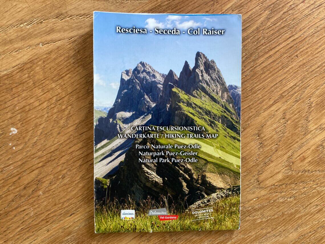 Deze hiking map was onmisbaar bij onze kindvriendelijke wandelingen in Val Gardena.