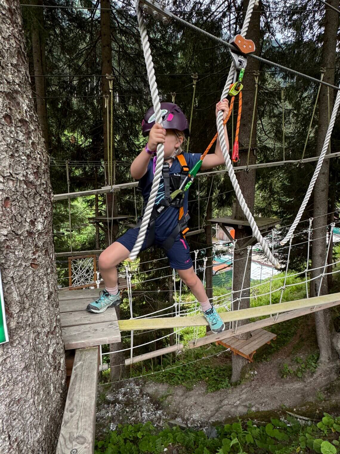 High rope park end of the valley