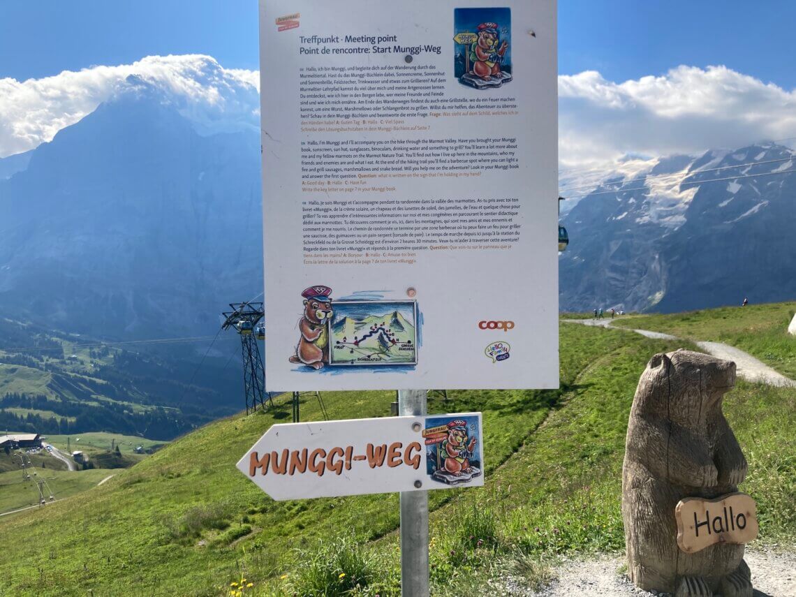 Bij de Grindelwald First starten verschillende mooie wandelingen.