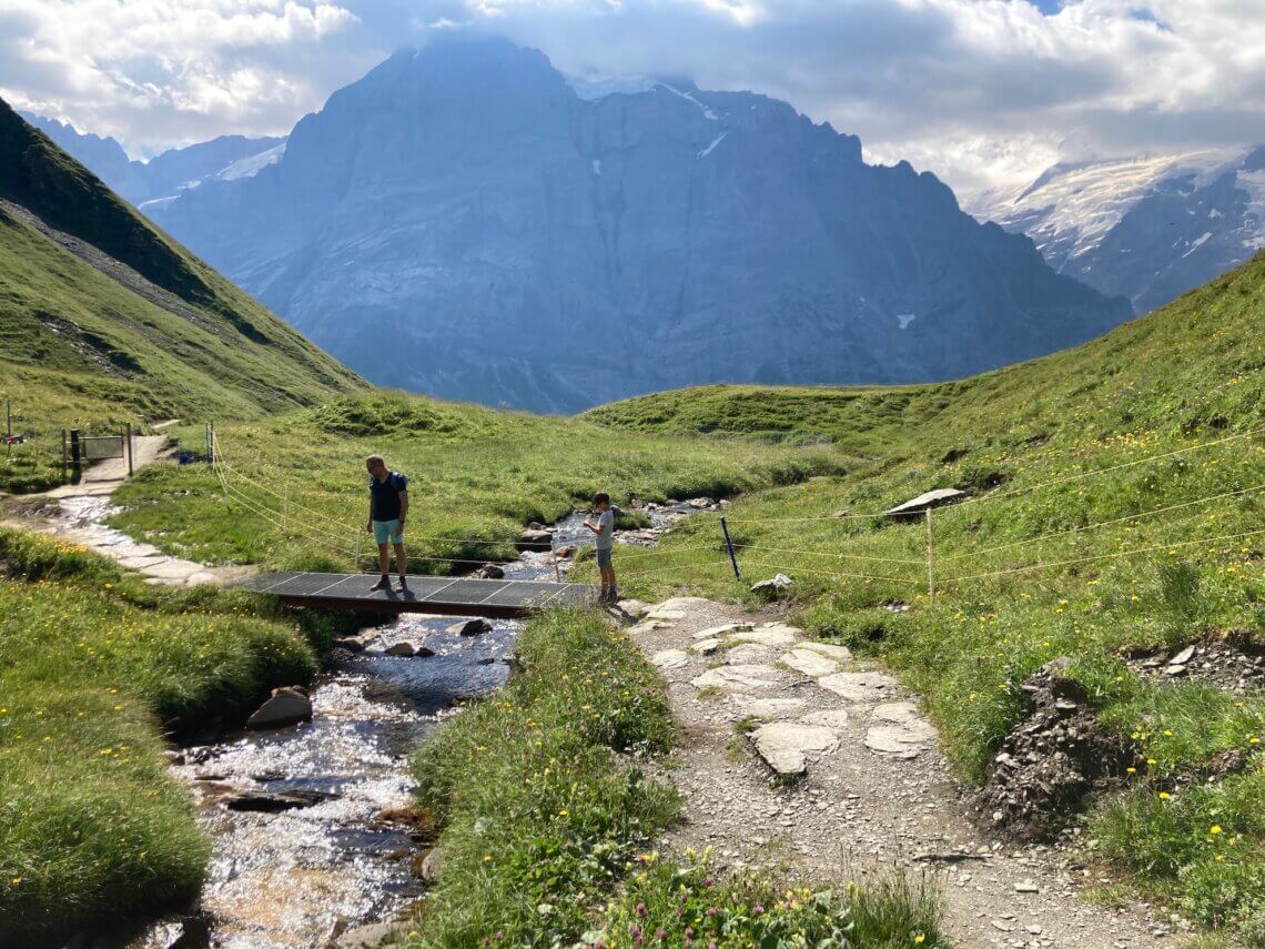 Een prachtige wandeling naar de Grosse Scheidegg.