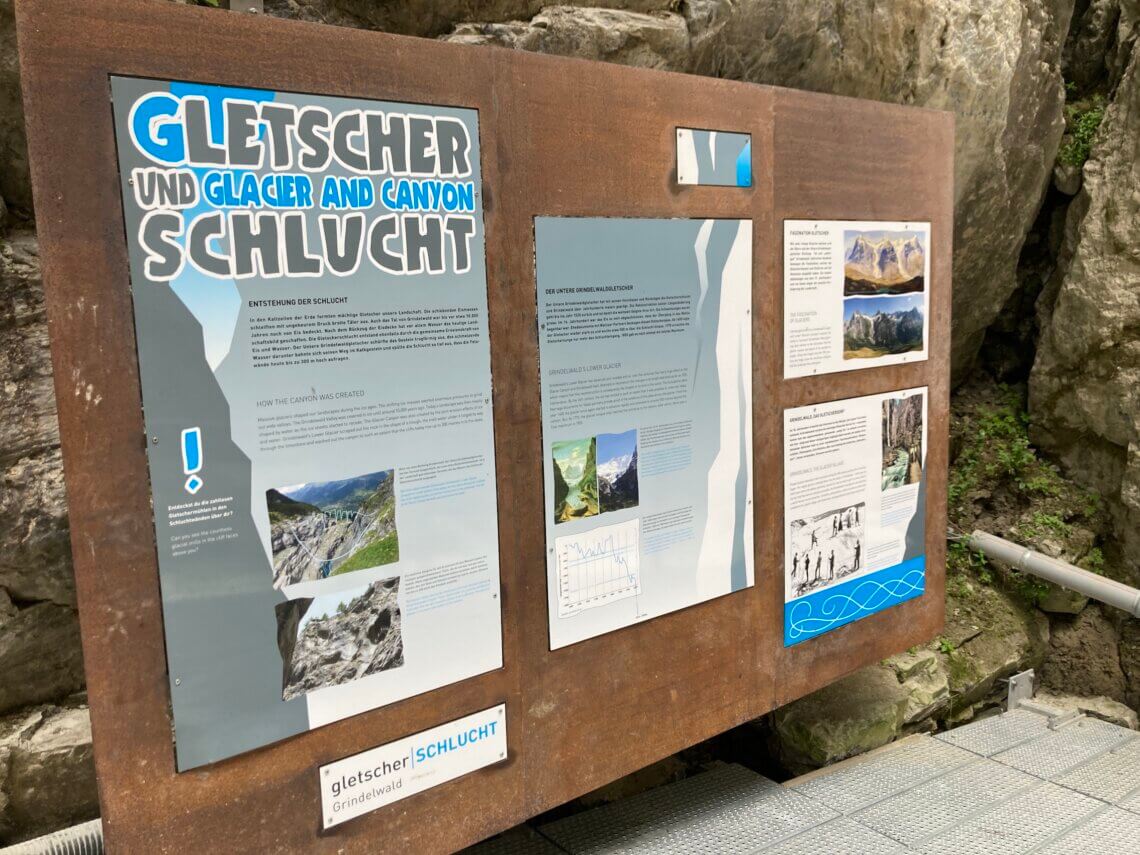 De Gletscherschlucht Grindelwald is een spectaculaire gletsjerkloof in de Jungfrauregio.