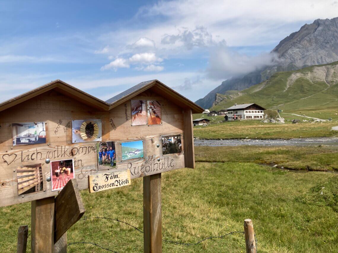 Op de Engstligenalp zijn veel almhütten, zeker een bezoek waard.