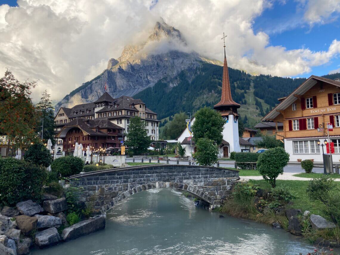 Kandersteg heeft een gezellig en sfeervol centrum.