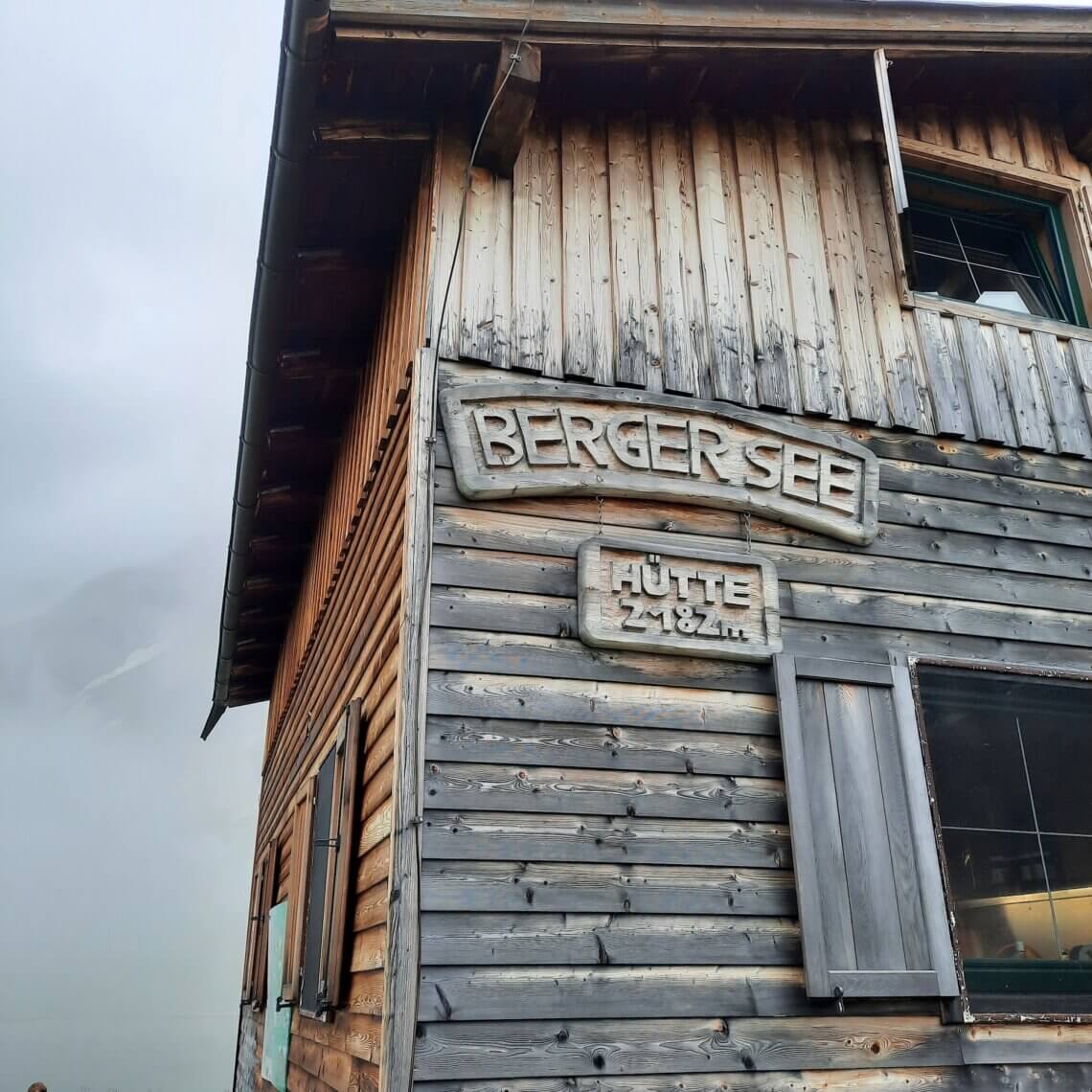 De Bergerseehütte is onze tweede hut tijdens onze huttentocht in het Virgental.