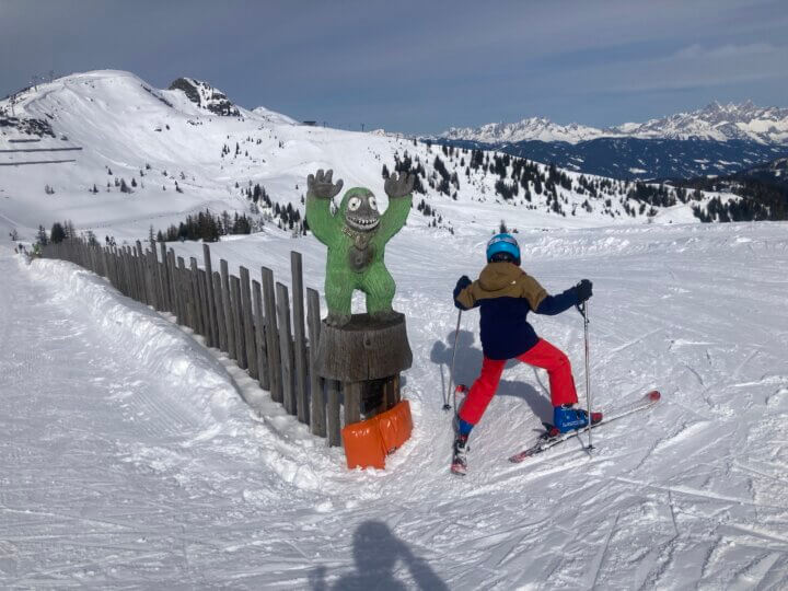 Er zijn in skigebied Flachau verschillende gethematiseerde skipistes.