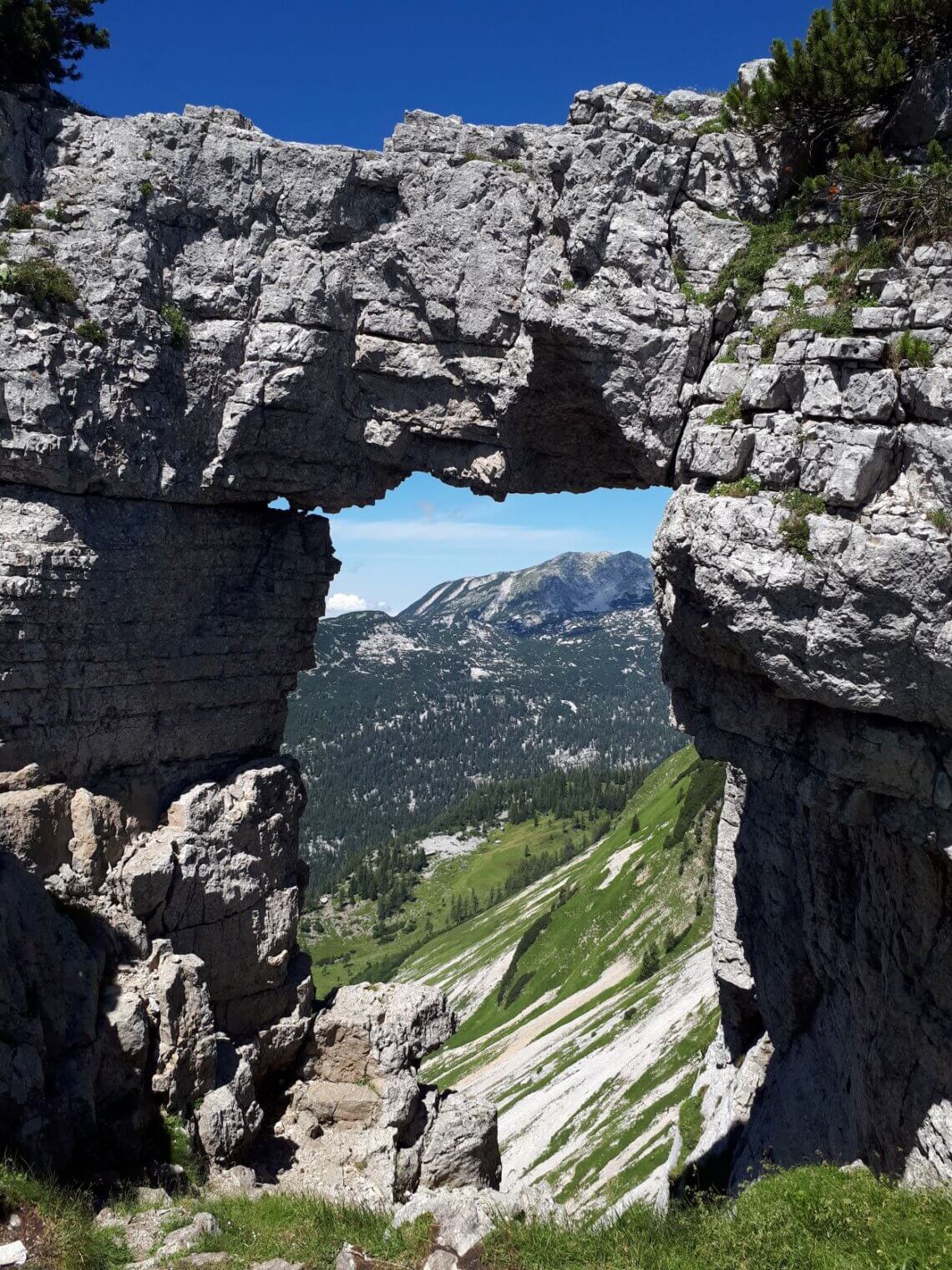  ‘Loser Fenster’ in de omgeving van Ausseerland in Steiermark in Oostenrijk.