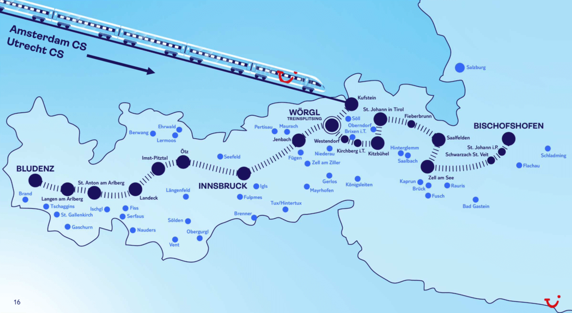 Bestemmingen van de TUI Ski Express Copyright afbeelding: TUI