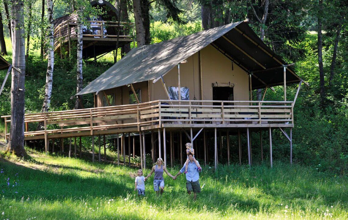 Camping Ferienparadies Natterer See heeft ook prachtige verhuurmogelijkheden.