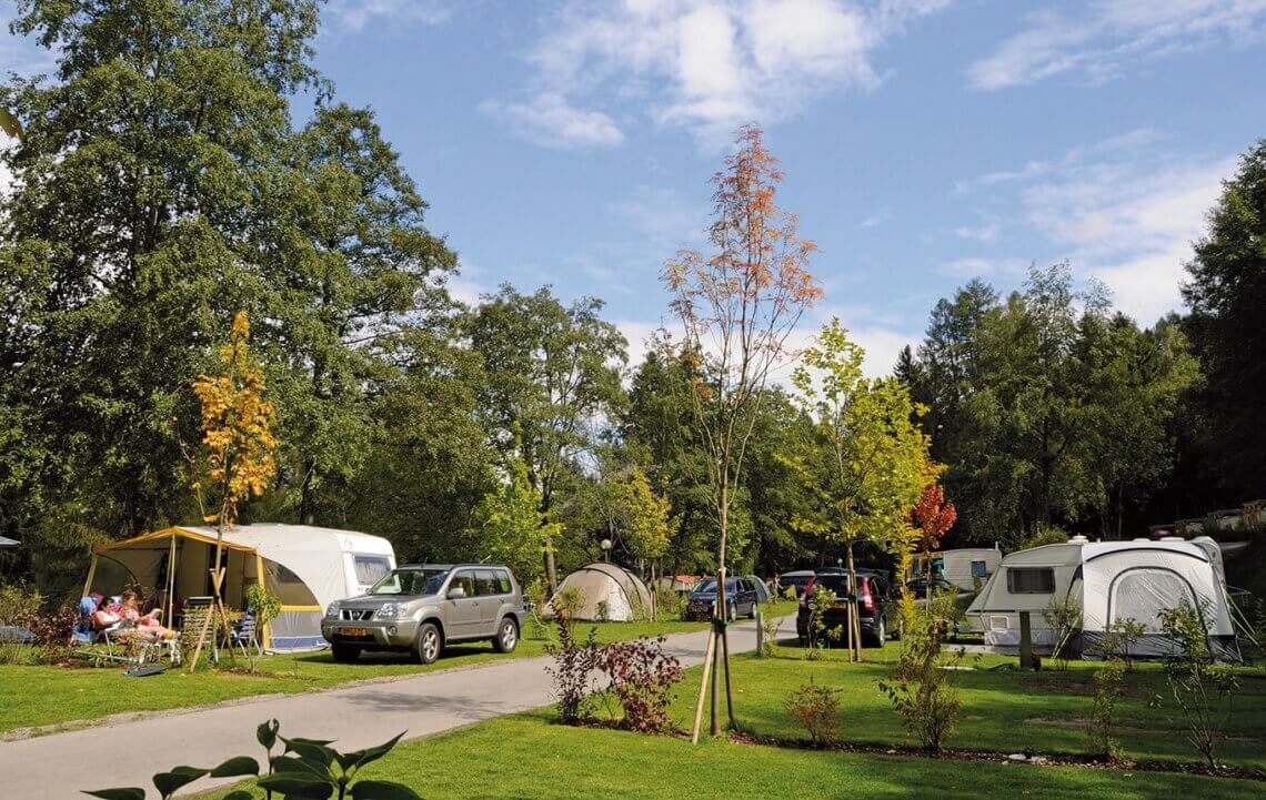 Camping de Nattere See heeft ook verschillende kampeerplaatsen.