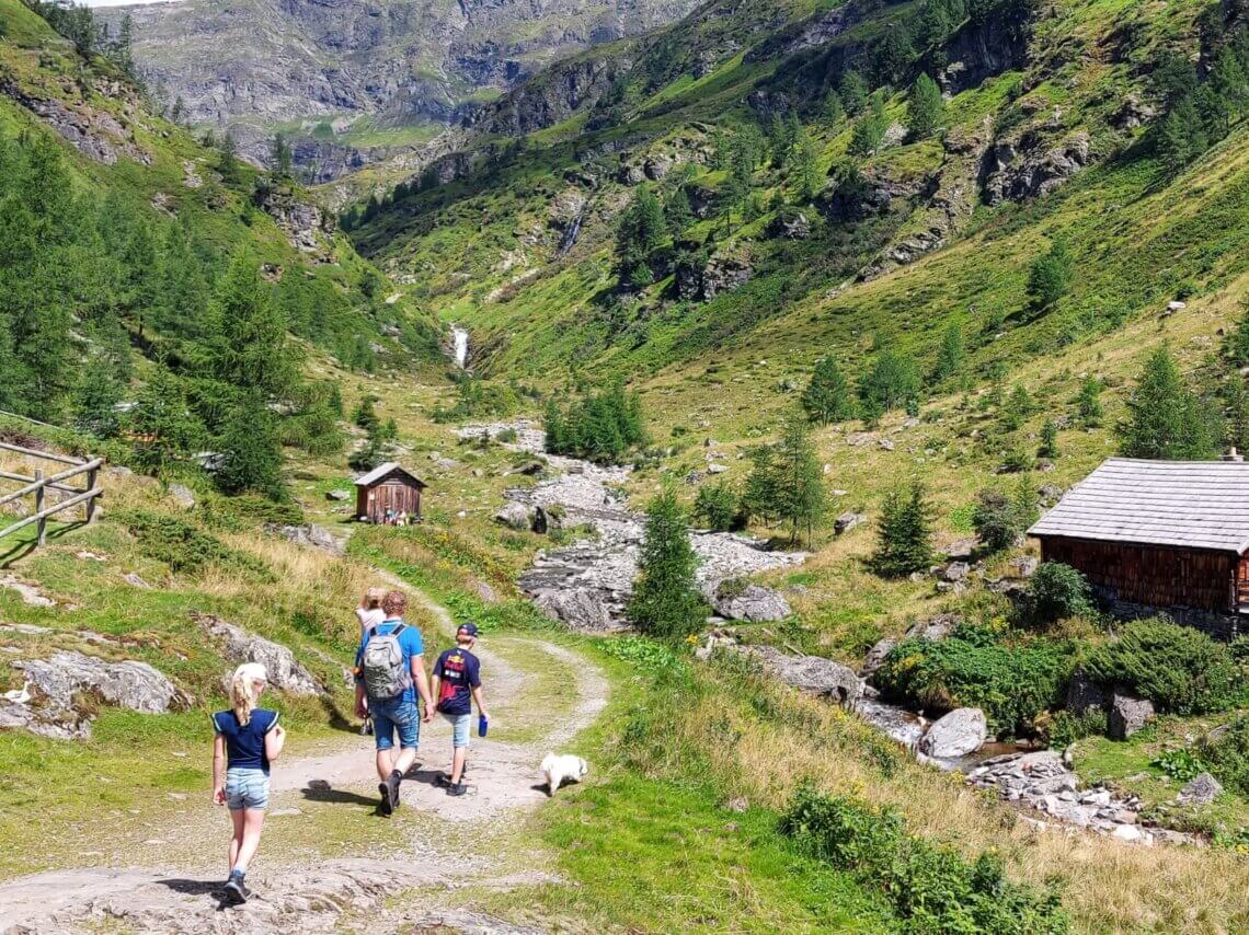 Een prachtige wandeling is naar de Landawirseehütte.