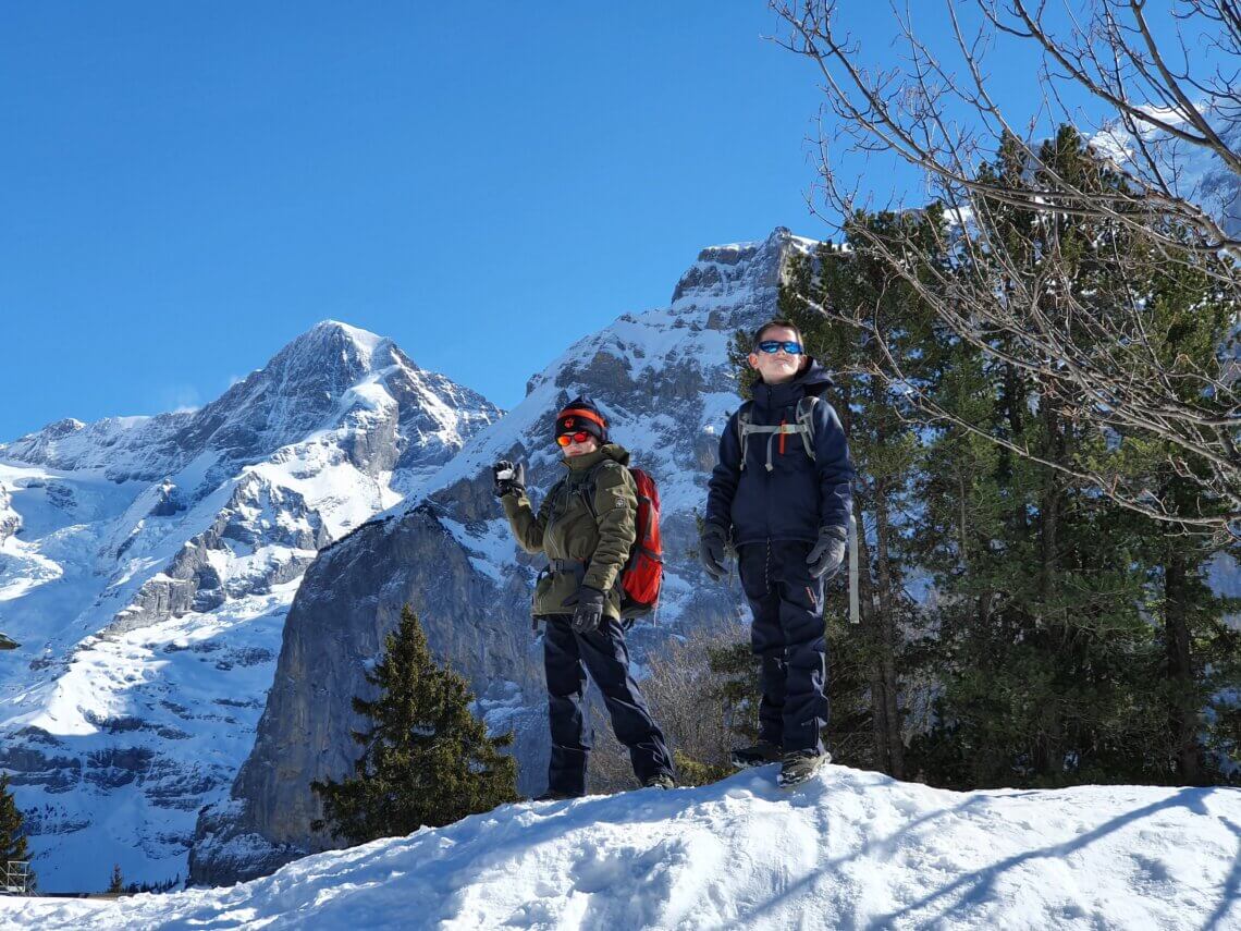 De Jungfrauregio met kinderen in de winter is echt prachtig! 