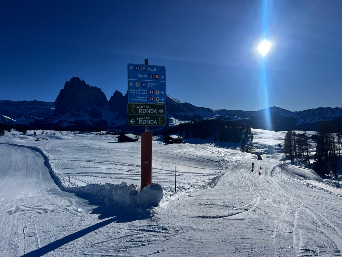 De Seiser Alm ronda, een leuke ski tour op de Seiseralm.