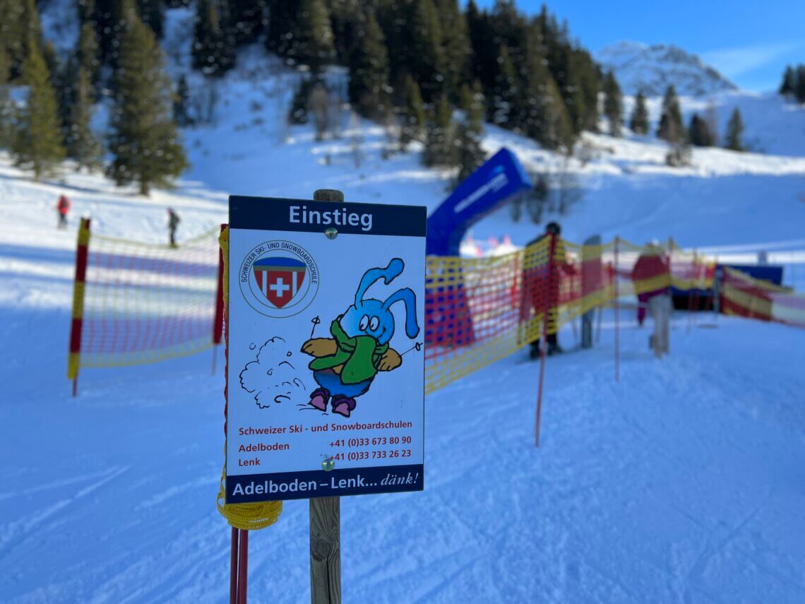 In skigebied Adelboden vind je bij Geils een overzichtelijk kinderland.