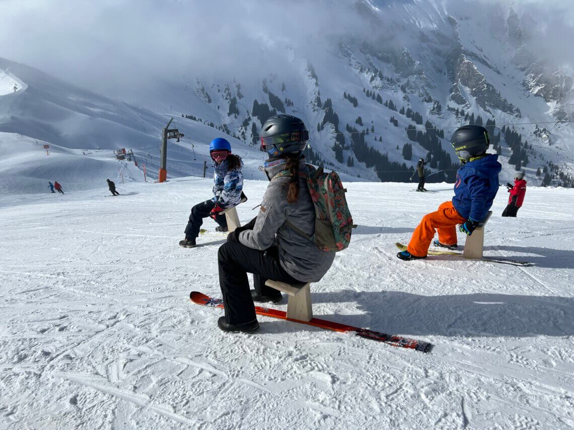 Ook sleeën kan volop in skigebied Adelboden-Lenk