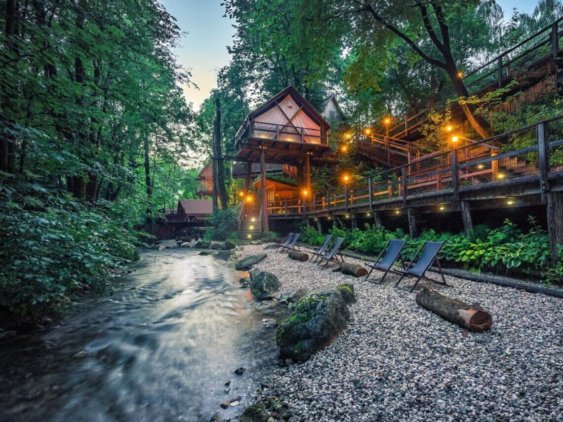 Garden Village Bled is een prachtige glamping in Slovenië.