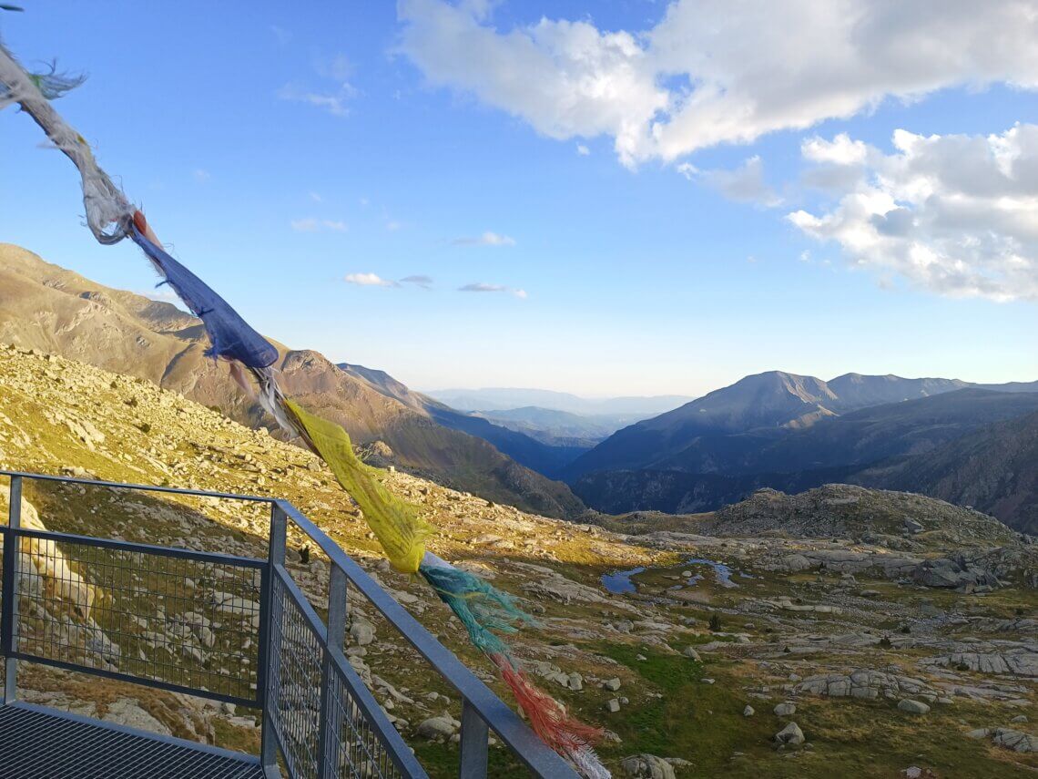 Een prachtige zonsopkomst als we onze 2e wandeldag starten.