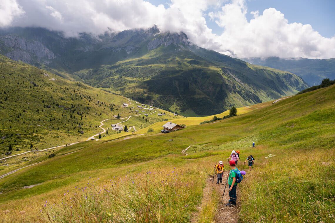 De eerste dag van de huttentocht in Montafon is niet moeilijk maar wel veel stijgen.