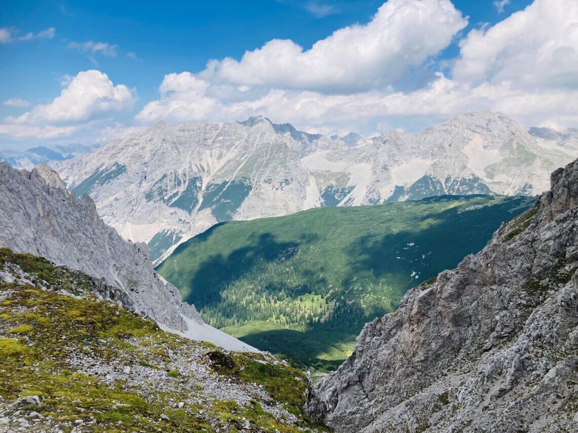 Het uitzicht op de top van de Hafelekar op 2256 meter is waanzinnig!