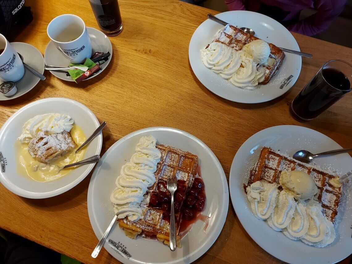 Bij het Schneewitschenhaus zijn vooral de wafels een aanrader! 