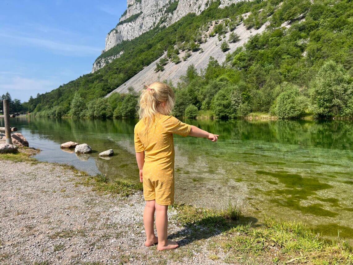 Stopje bij het kleine meertje Lago di Nembia.