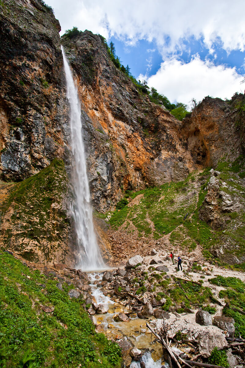 De Rinka waterval in Slovenië. Foto: Tourism Slovenië - 	Jošt Gantar