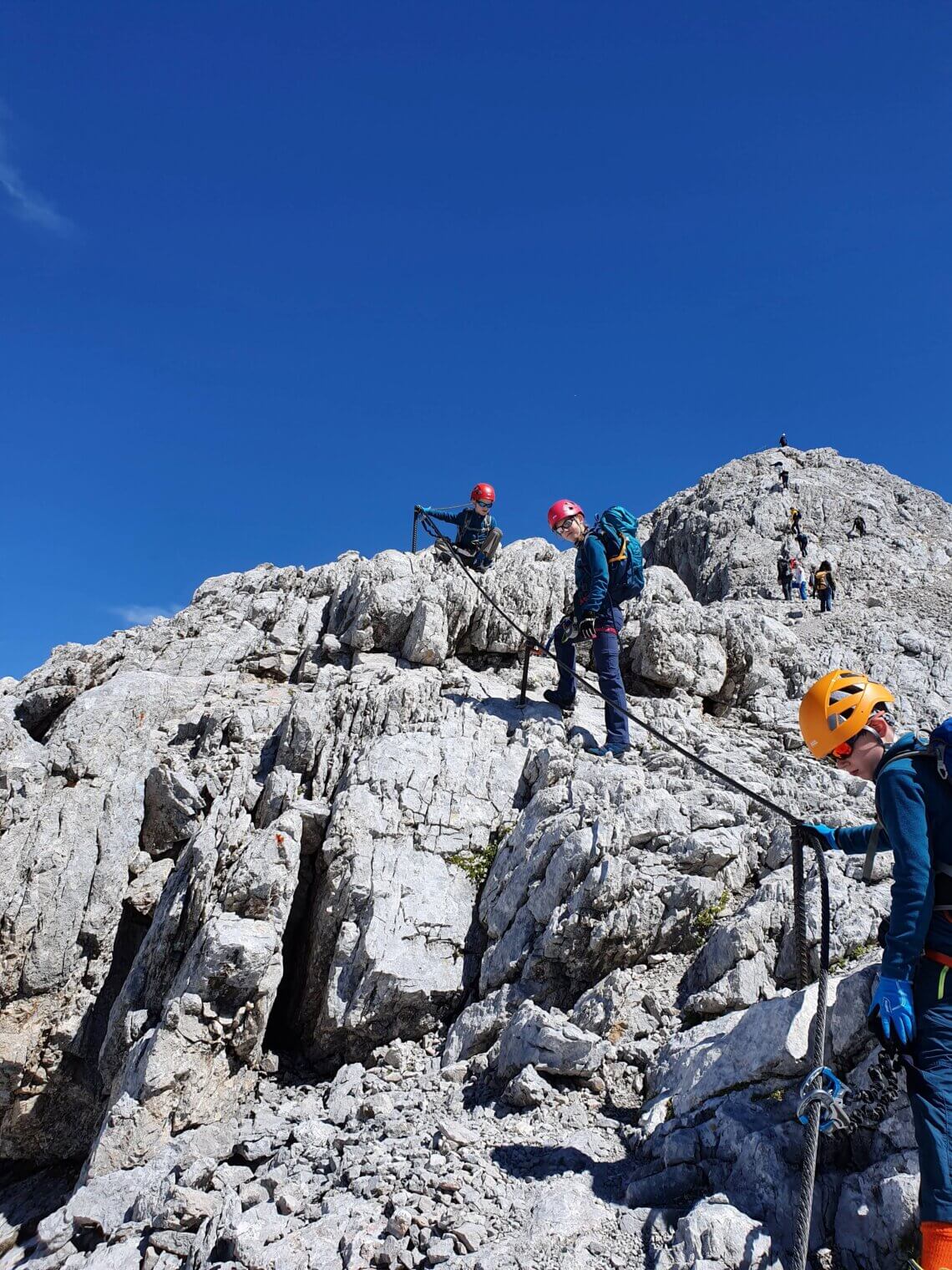 Deze Via Ferrata was een heerlijke gezinsactiviteit.