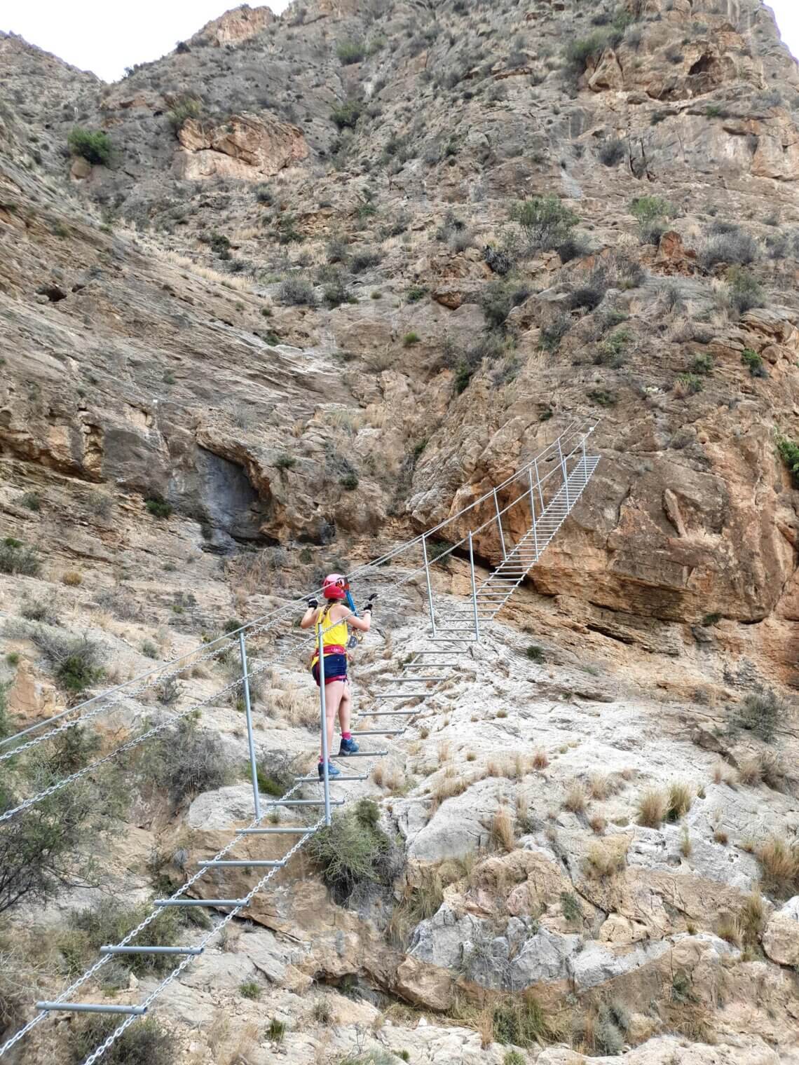 Overal zoeken we Via Ferrata's, ook in Spanje! (Via Ferrata Callosa de Segura)