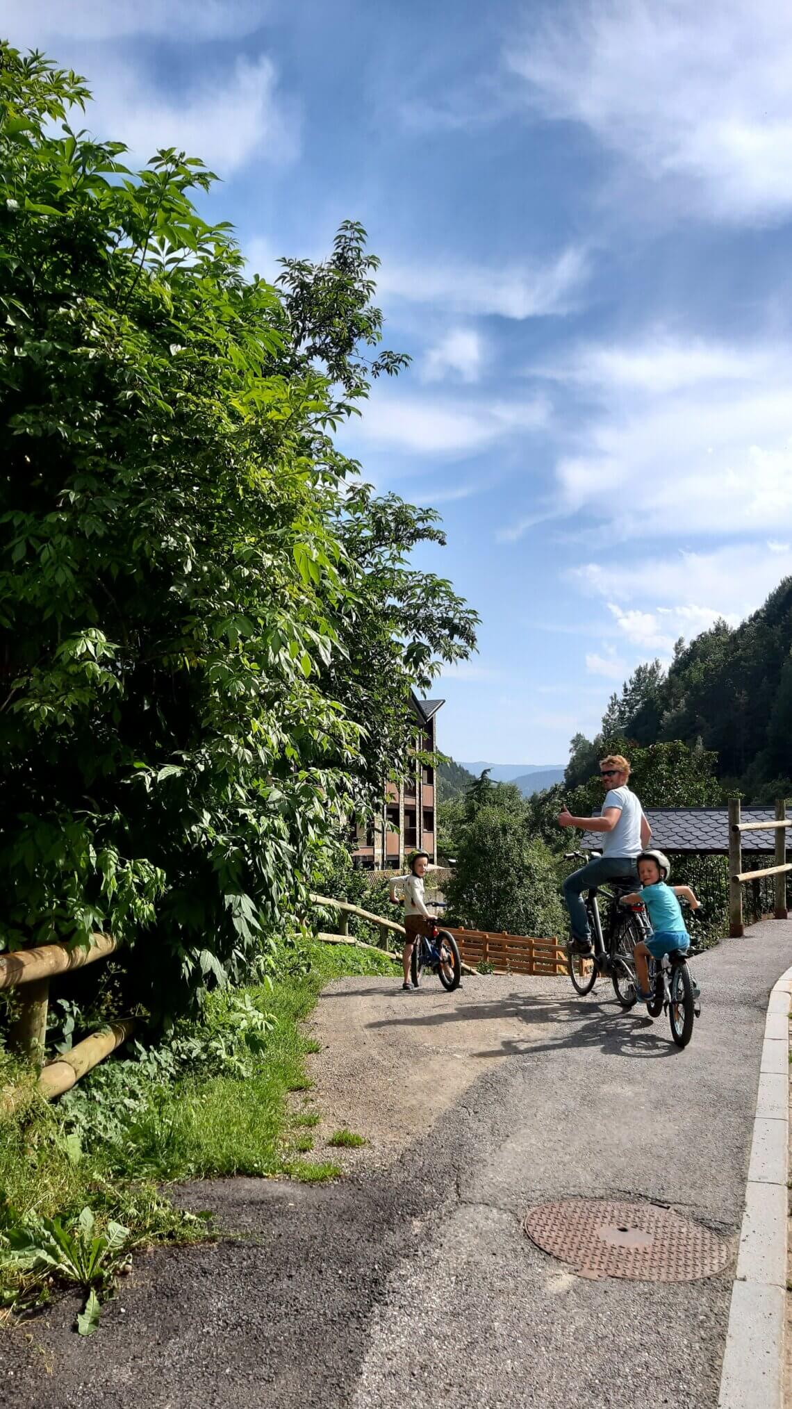 Ook per fiets is Andorra met kinderen een aanrader.