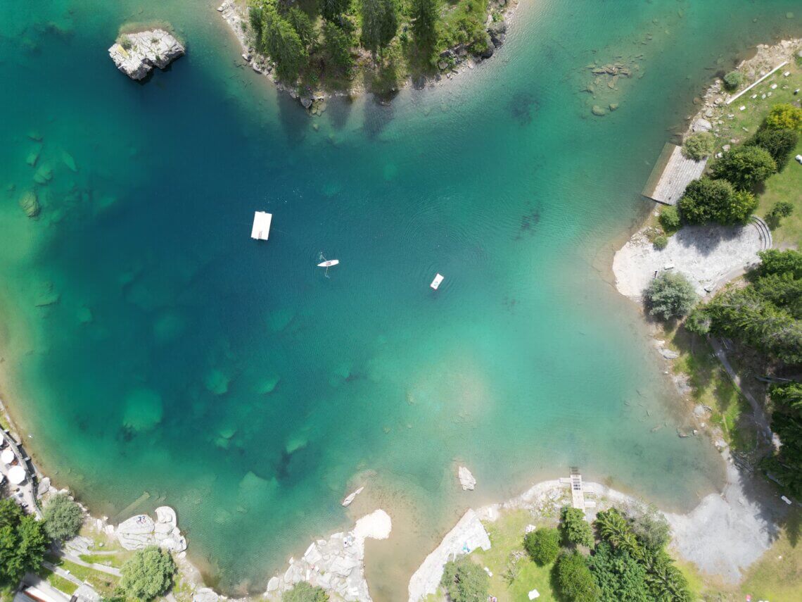 De Caumasee in Flims is absoluut een bezoek waard.