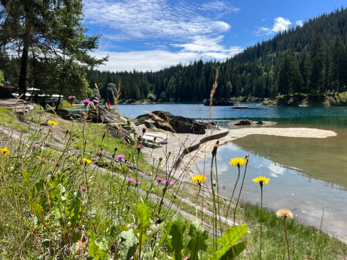 De Caumasee is met kinderen ook een heerlijke plek!