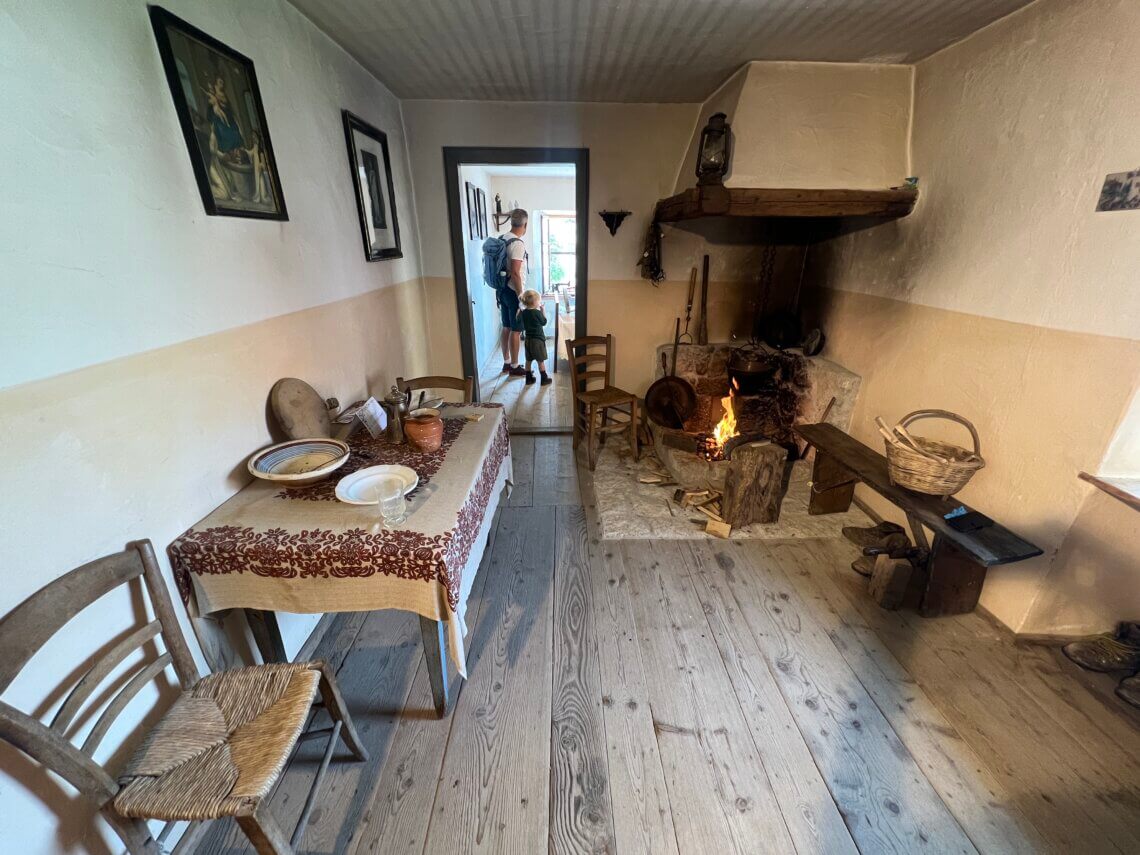 In het Haus von Prükk kan je zien hoe de mensen vroeger leefden.