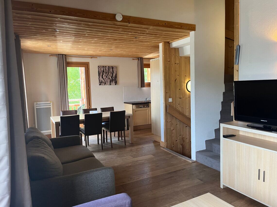 Het duplex chalet Gentianes (T4SD) heeft maar liefst 3 verdiepingen.