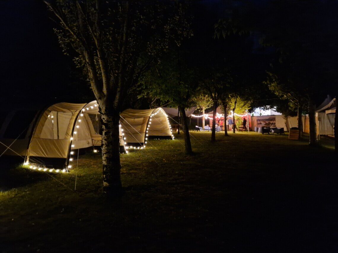 Basecamp by night!