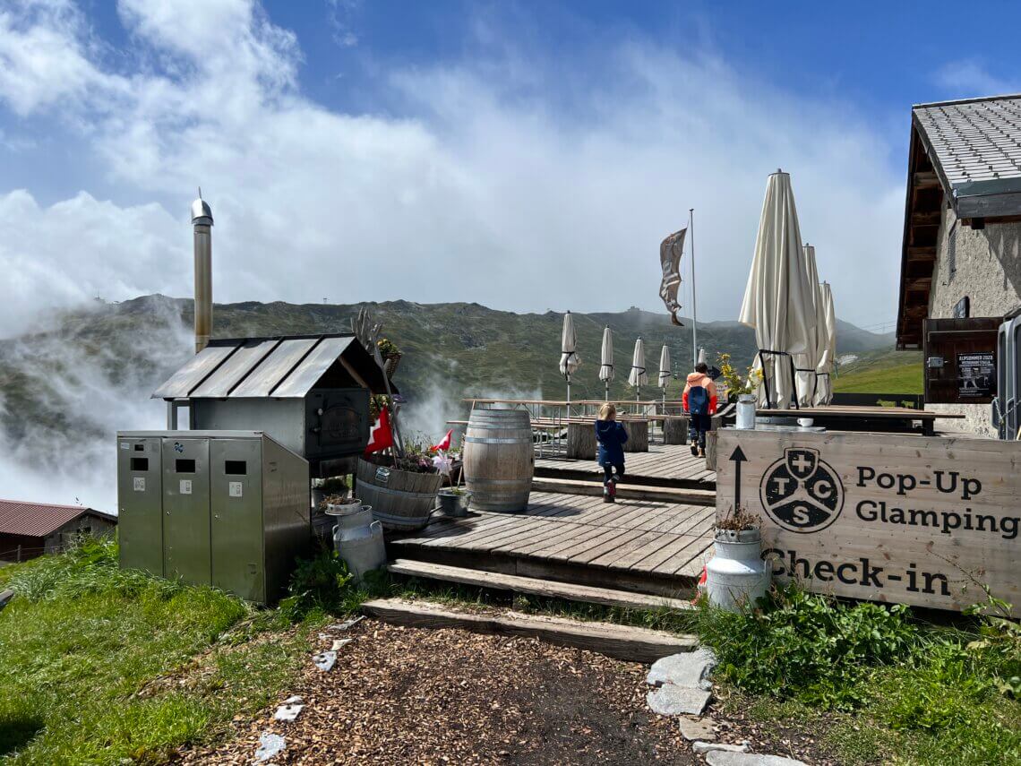 Aanrader in Flims-Laax met kinderen is de wandeling van Alp Nagens en lunchen bij Stalla.