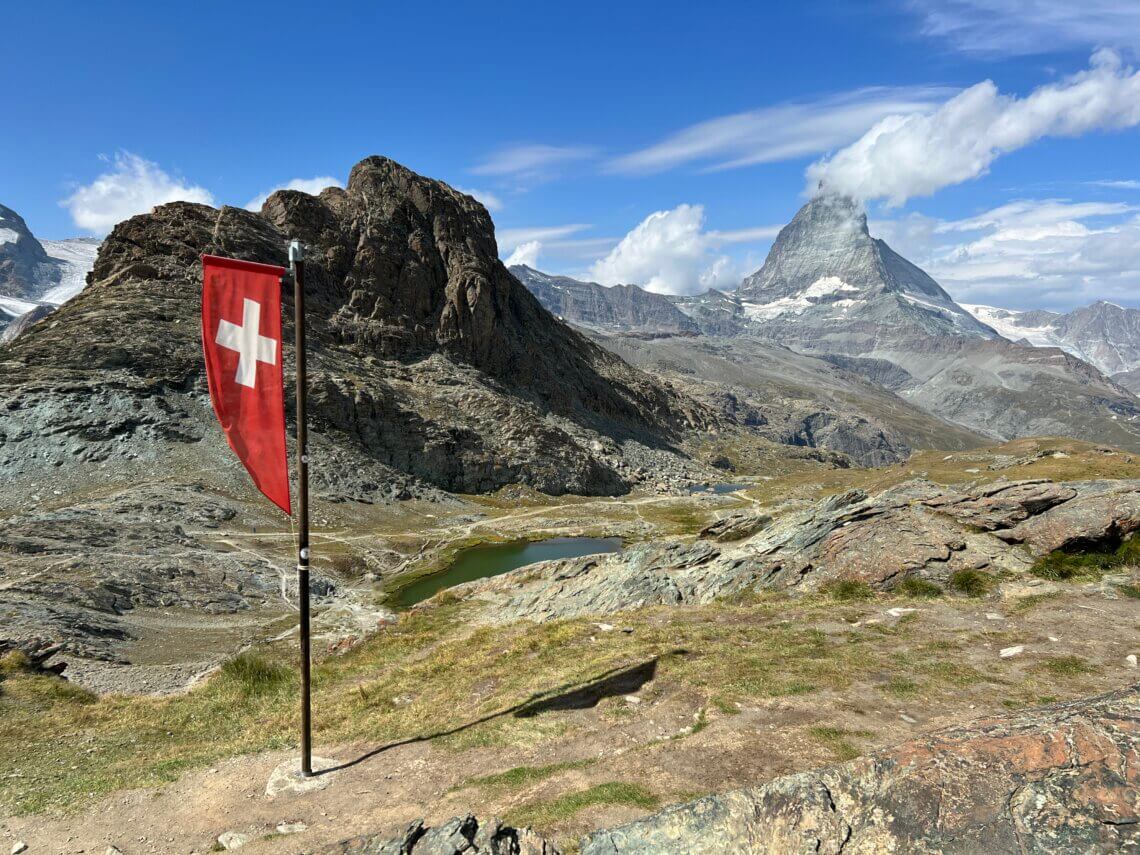 Vanaf Rotenboden heb je het beste uitzicht op de Matterhorn.