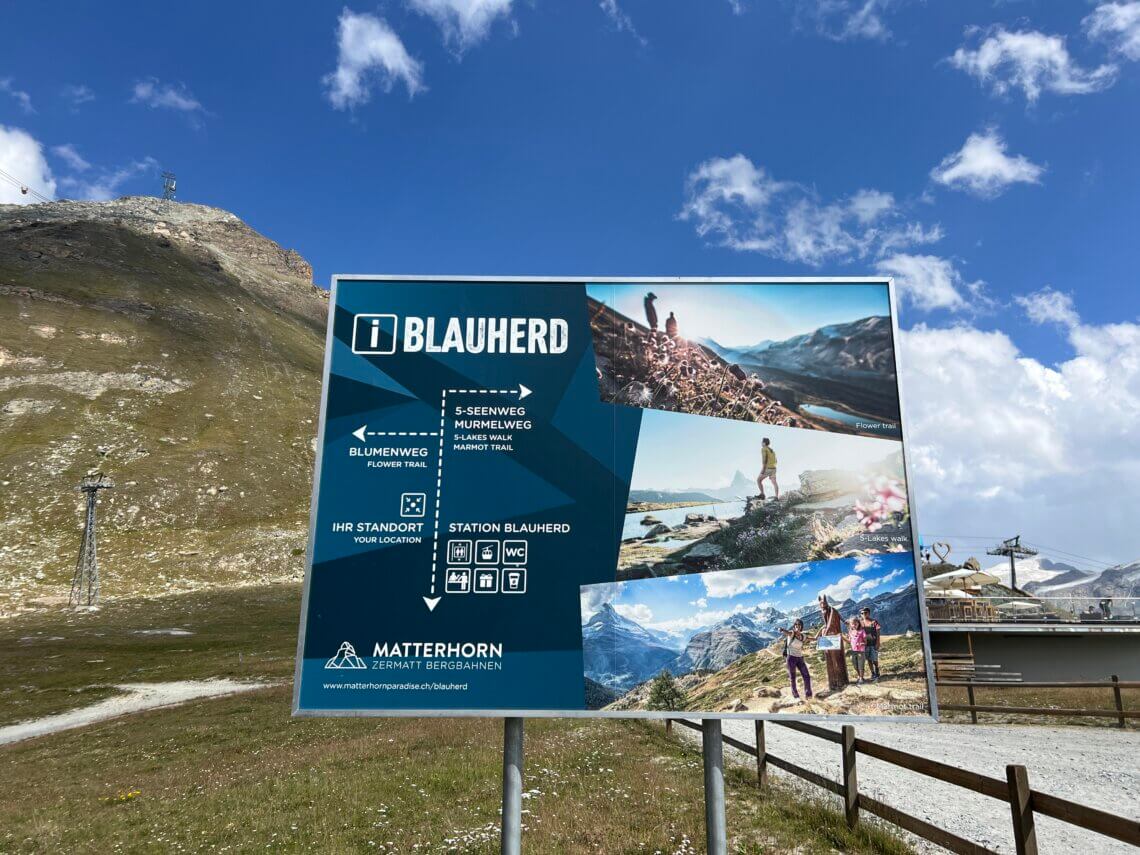 Blauherd is het startpunt van de 5 meren wandeling.