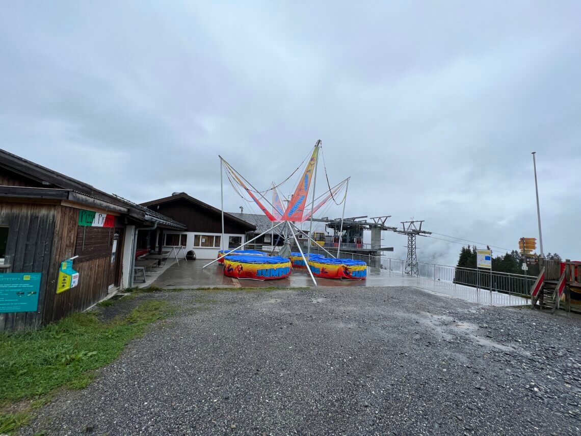 Grotzenbüehl in de regen maar normaal een prachtige plek! 