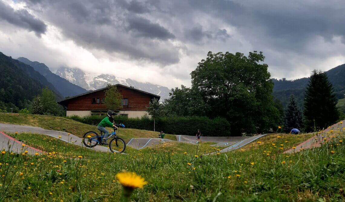 Pump-track van Charlotte la marmot in Saint-Gervais Les Bains.