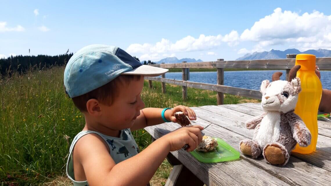 Heerlijk picknicken bij de boer in Saint-Gervais-les-Bains.