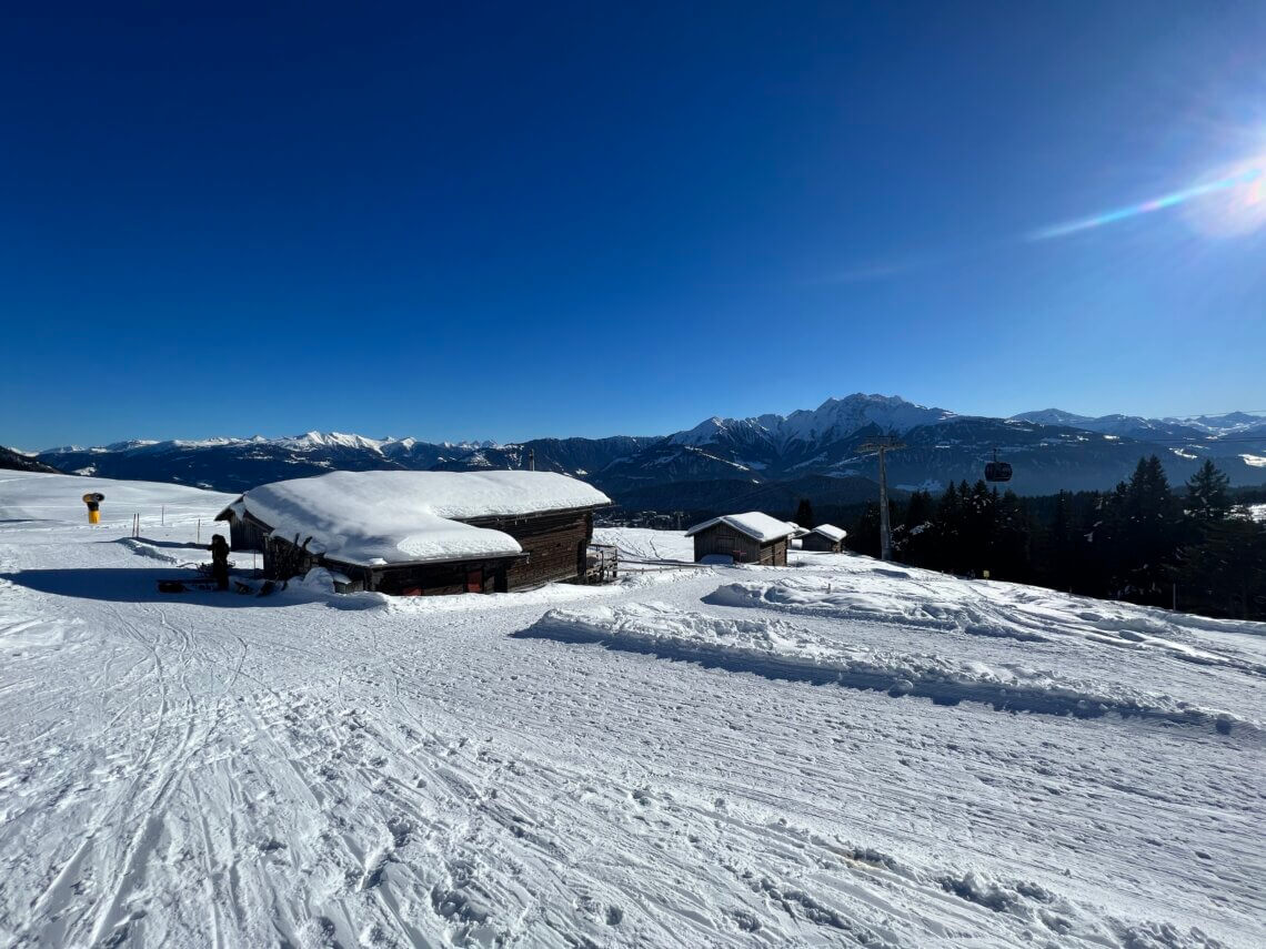 Bij Foppa is een mooie gedeelte voor beginners maar ook voor winterwandelen.