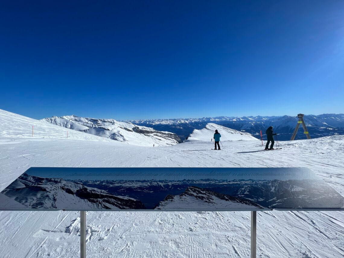 Wat een uitgestrekt skigebied is Flims-Laax.