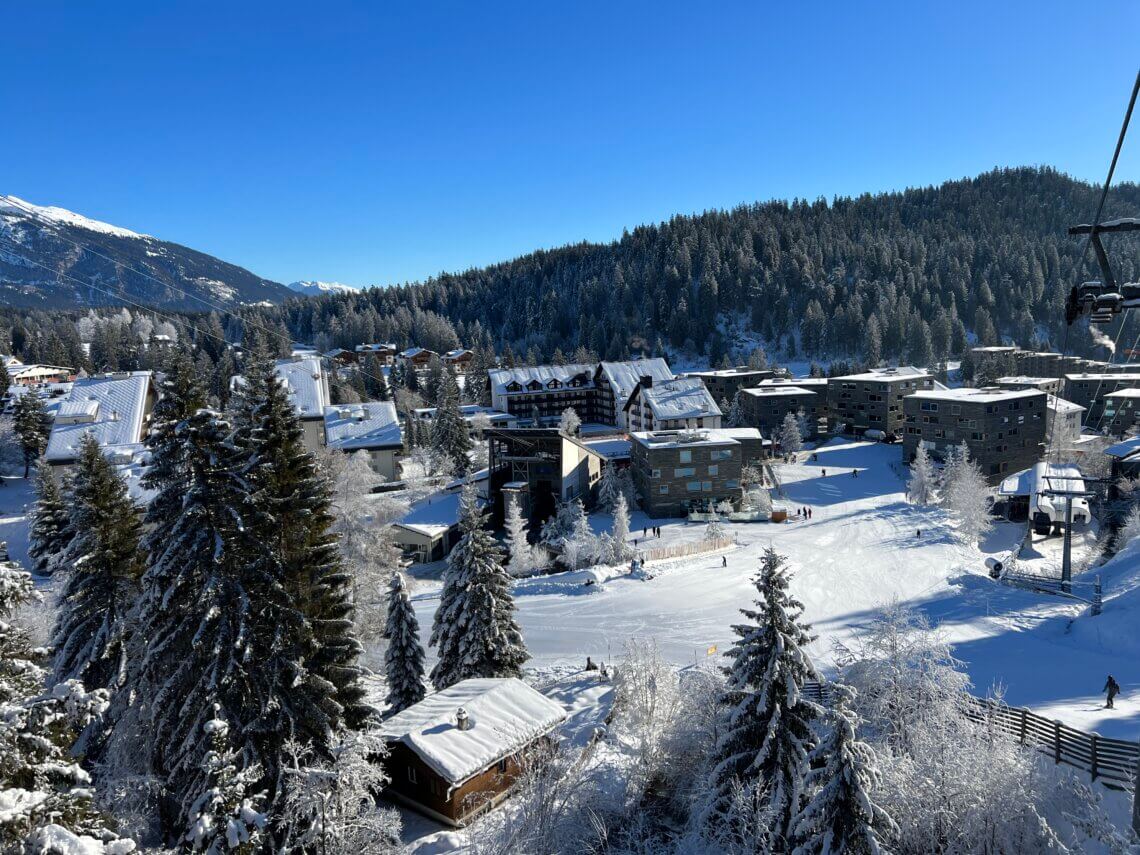 En vanaf het skigebied ski je bijna je appartement in! 